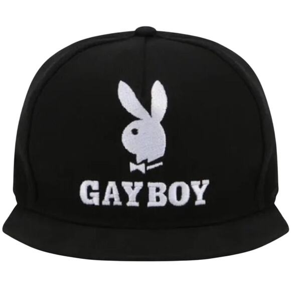 MOSCHINO GAY BOY - PLAYBOY BUNNY - RARE LIMITED EDITION PRIDE BASEBALL CAP HAT - Picture 1 of 5